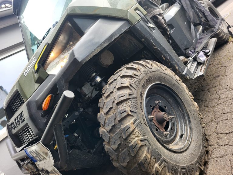 Quad in der Werkstatt